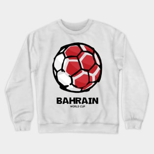 Bahrain Football Country Flag Crewneck Sweatshirt